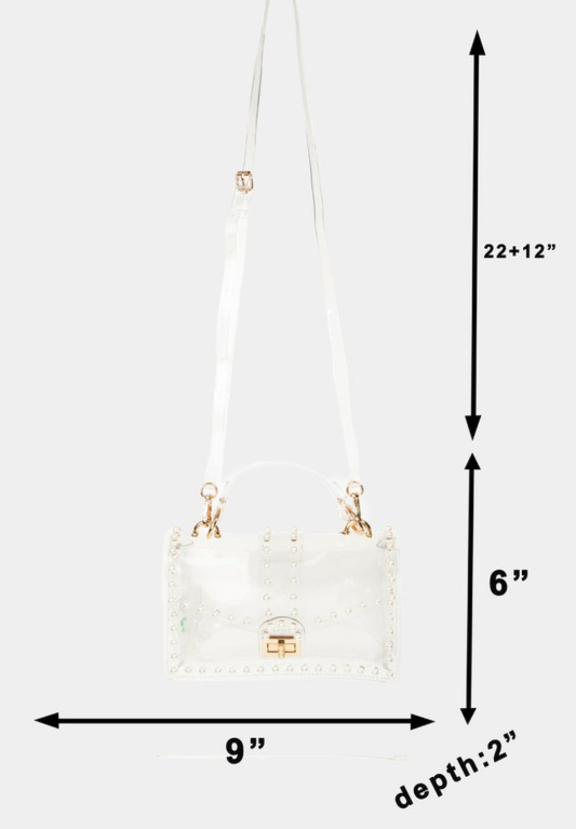 Fashionista  Transparent Clear Bag
